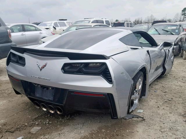 1G1YF2D76F5116876 - 2015 CHEVROLET CORVETTE S SILVER photo 4