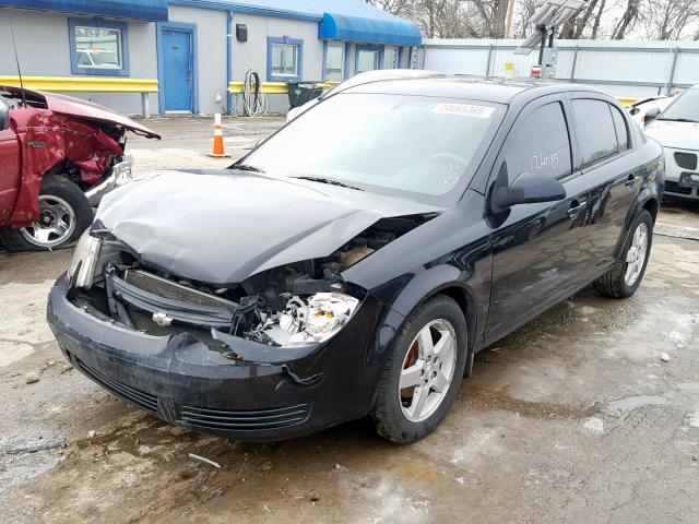 1G1AF5F58A7217347 - 2010 CHEVROLET COBALT 2LT BLACK photo 2