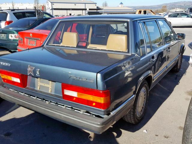 YV1GA6947L0080075 - 1990 VOLVO 760 GLE BLUE photo 4