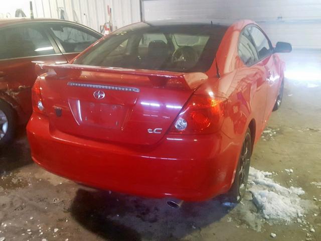 JTKDE177950060340 - 2005 TOYOTA SCION TC 红色 照片 4