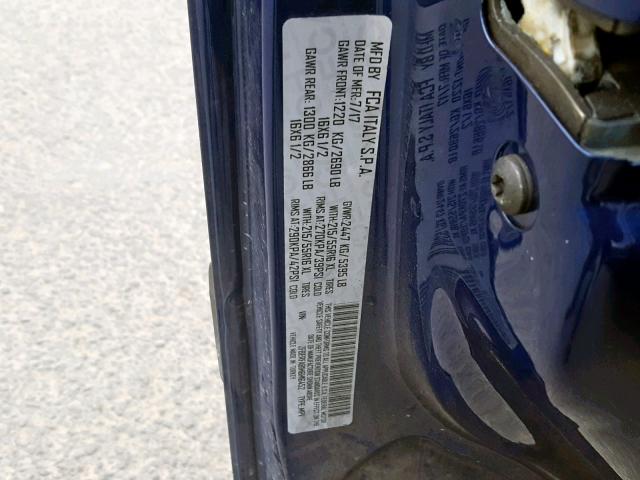 ZFBERFAB1H6H16452 - 2017 RAM PROMASTER 蓝色 照片 10