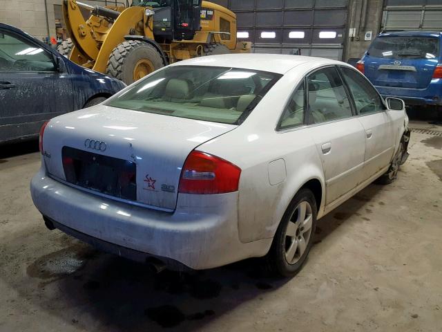 WAULT64B43N066784 - 2003 AUDI A6 3.0 QUA WHITE photo 4