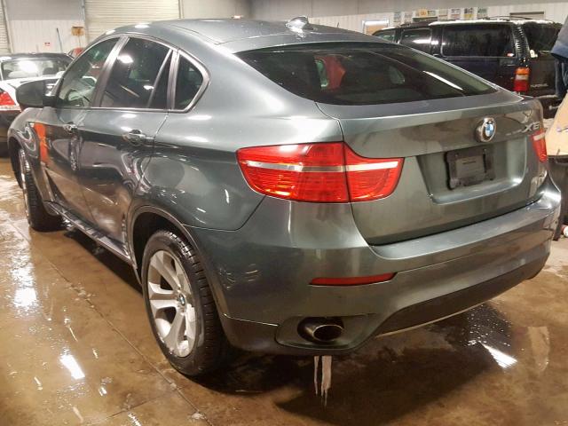 5UXFG43528LJ35736 - 2008 BMW X6 XDRIVE3 GRAY photo 3