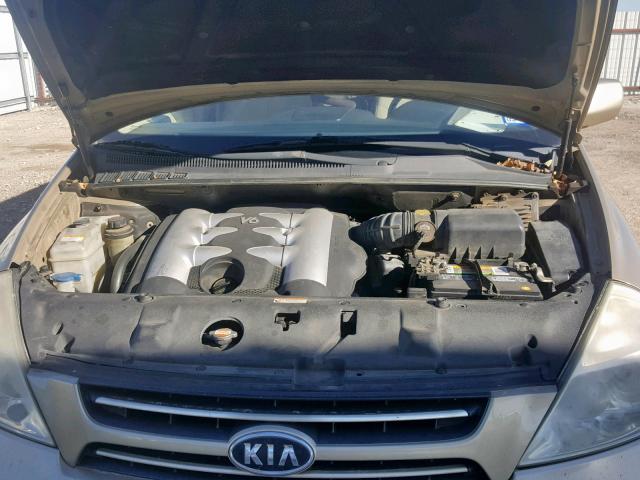 KNDMB133976130065 - 2007 KIA SEDONA EX GOLD photo 7
