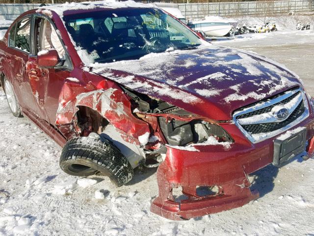 4S3BMDK6XB2228634 - 2011 SUBARU LEGACY 3.6 RED photo 9