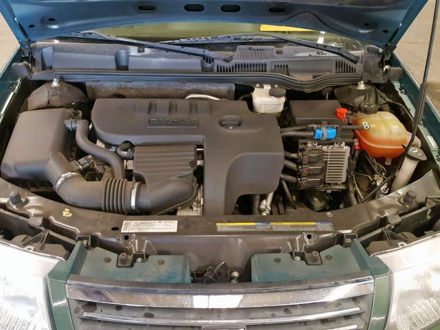 1G8AJ55F37Z149062 - 2007 SATURN ION LEVEL GREEN photo 7