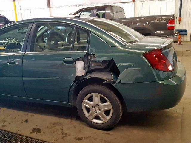 1G8AJ55F37Z149062 - 2007 SATURN ION LEVEL GREEN photo 9