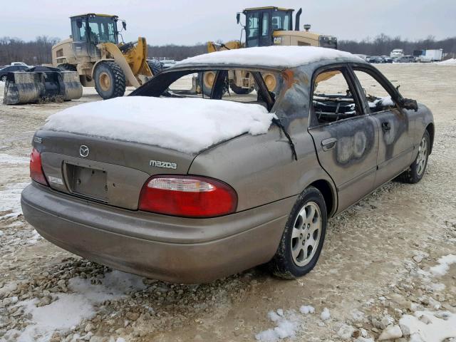 1YVGF22C925304122 - 2002 MAZDA 626 LX BLACK photo 4