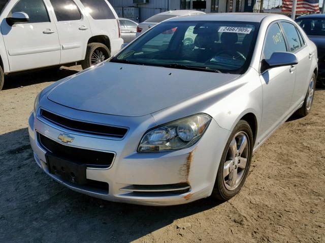 1G1ZC5EB1A4104036 - 2010 CHEVROLET MALIBU 1LT SILVER photo 2