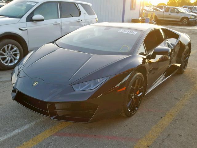 ZHWUC2ZF6HLA06174 - 2017 LAMBORGHINI HURACAN BLACK photo 2