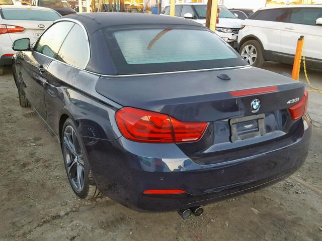 WBA4Z1C5XKEE44884 - 2019 BMW 430I BLUE photo 3