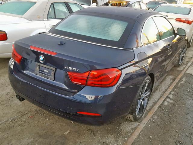 WBA4Z1C5XKEE44884 - 2019 BMW 430I BLUE photo 4