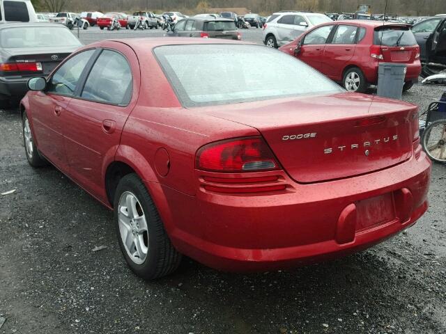 1B3EL46X53N544267 - 2003 DODGE STRATUS SE RED photo 3