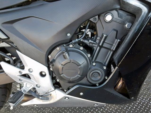 MLHPC4410E5100414 - 2014 HONDA CBR500 R BLACK photo 7