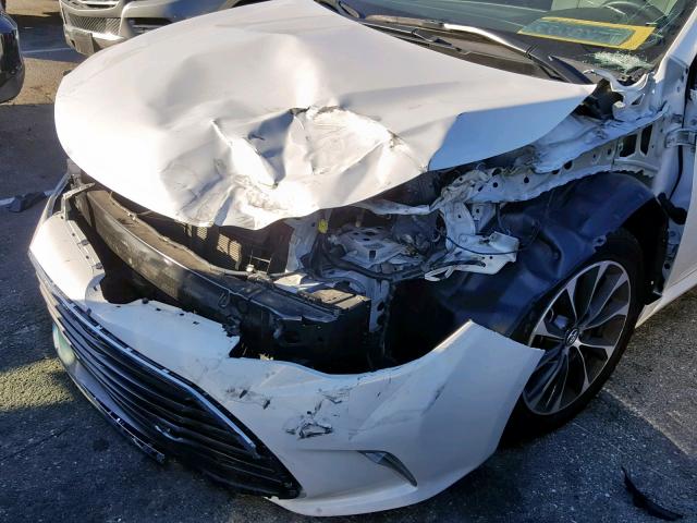 4T1BK1EB6GU219949 - 2016 TOYOTA AVALON XLE WHITE photo 9