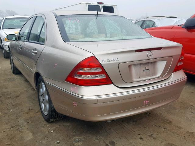 WDBRF61J22F248815 - 2002 MERCEDES-BENZ C 240 GOLD photo 3