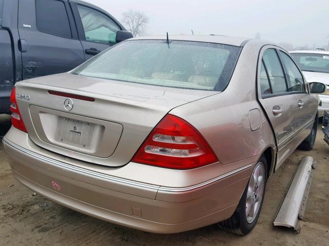 WDBRF61J22F248815 - 2002 MERCEDES-BENZ C 240 GOLD photo 4