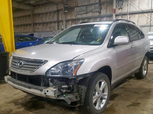 JTJHW31U282058063 - 2008 LEXUS RX 400H SILVER photo 2