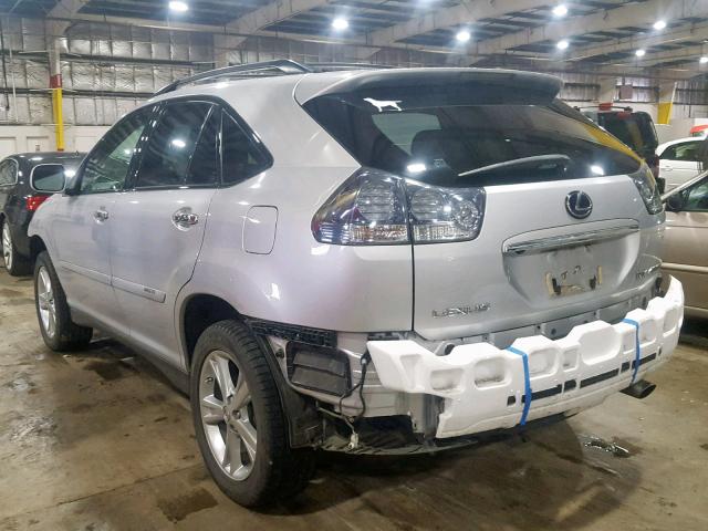 JTJHW31U282058063 - 2008 LEXUS RX 400H SILVER photo 3