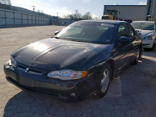 2G1WX12KX39394183 - 2003 CHEVROLET MONTE CARL BLACK photo 2