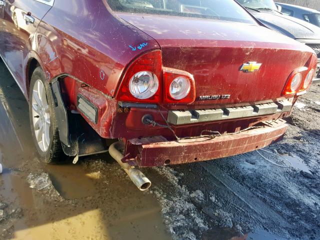 1G1ZE5EB6AF246719 - 2010 CHEVROLET MALIBU LTZ წითელი ფოტო 9