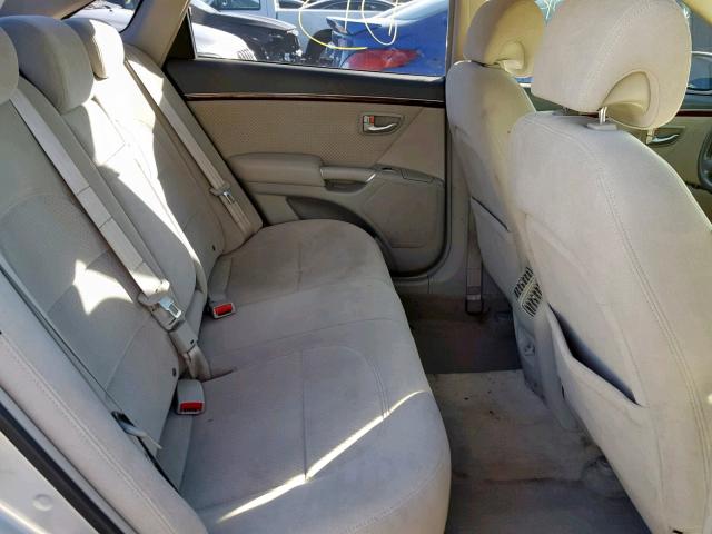 KMHFC46F96A073418 - 2006 HYUNDAI AZERA SE SILVER photo 6