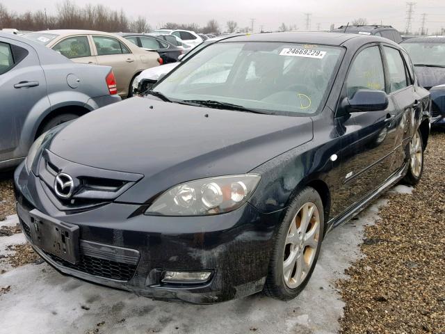 JM1BK343191209845 - 2009 MAZDA 3 S BLACK photo 2