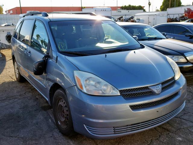 5TDZA23C54S133183 - 2004 TOYOTA SIENNA CE BLUE photo 1