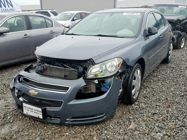 1G1ZG57N194213720 - 2009 CHEVROLET MALIBU LS GRAY photo 2