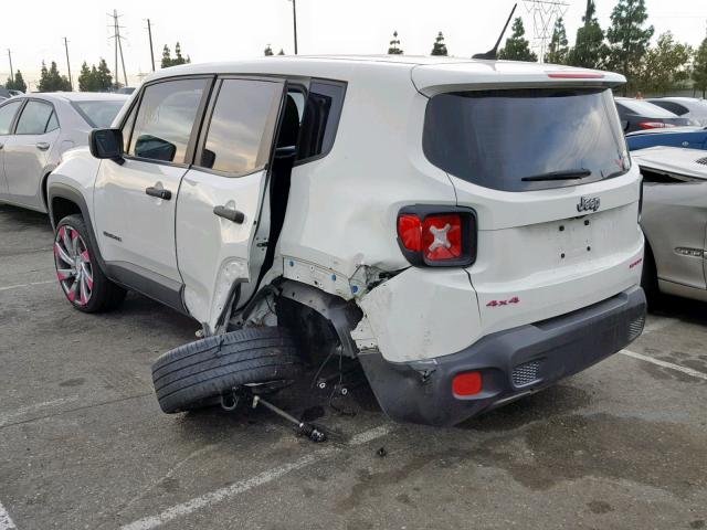 ZACCJBAB4HPE70124 - 2017 JEEP RENEGADE S 白色 照片 3