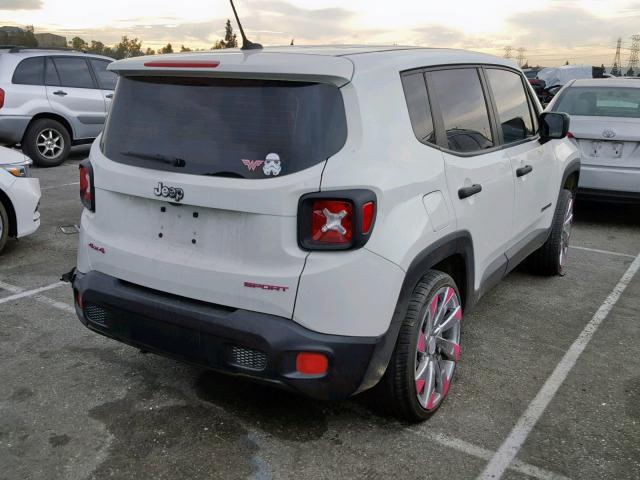 ZACCJBAB4HPE70124 - 2017 JEEP RENEGADE S 白色 照片 4