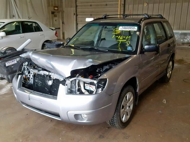 JF1SG63668H714287 - 2008 SUBARU FORESTER 2 SILVER photo 2