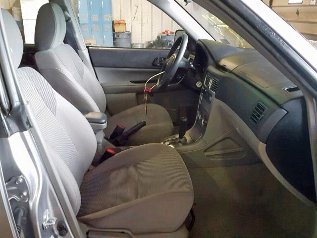 JF1SG63668H714287 - 2008 SUBARU FORESTER 2 SILVER photo 5