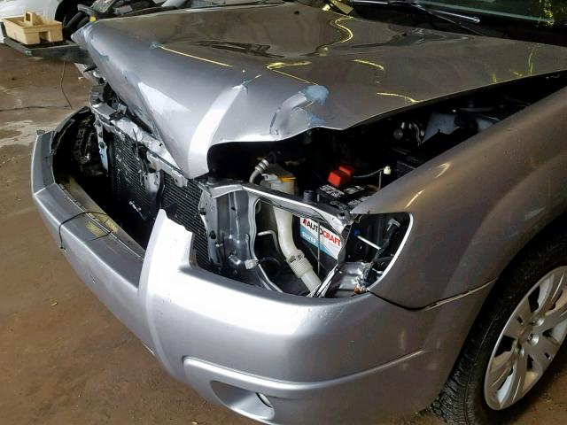 JF1SG63668H714287 - 2008 SUBARU FORESTER 2 SILVER photo 9