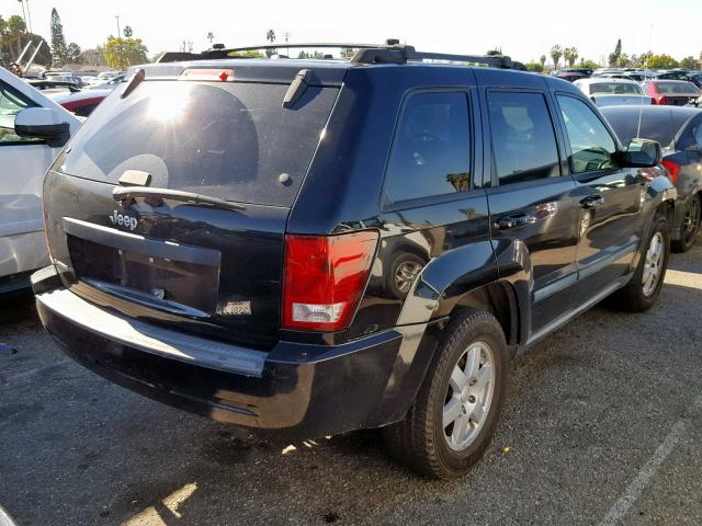 1J8GS48K98C114166 - 2008 JEEP GRAND CHER BLACK photo 4