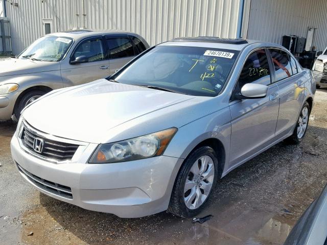 1HGCP26809A089966 - 2009 HONDA ACCORD EXL SILVER photo 2