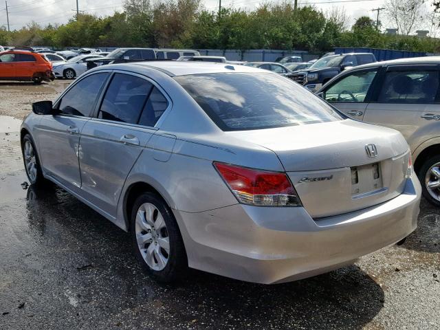 1HGCP26809A089966 - 2009 HONDA ACCORD EXL SILVER photo 3