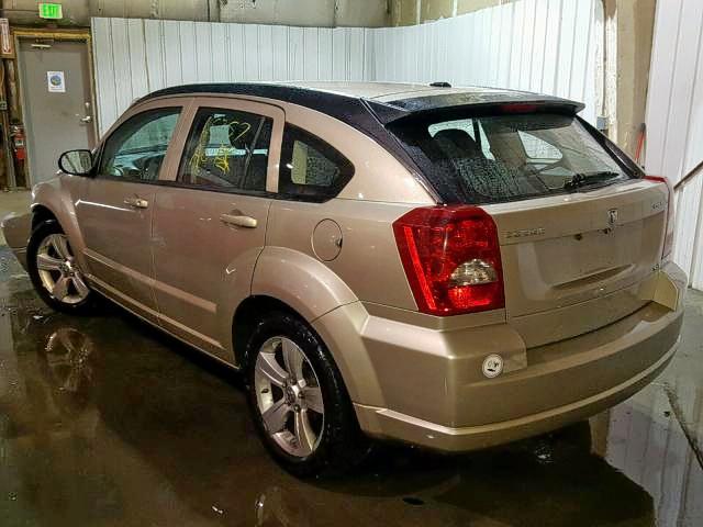 1B3CB4HA7AD607343 - 2010 DODGE CALIBER SX GOLD photo 3