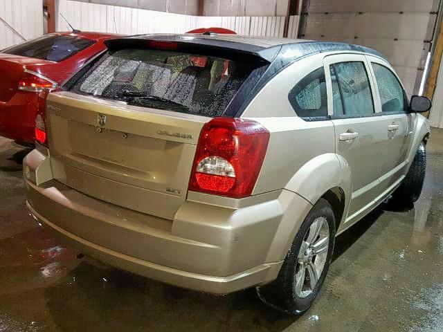 1B3CB4HA7AD607343 - 2010 DODGE CALIBER SX GOLD photo 4