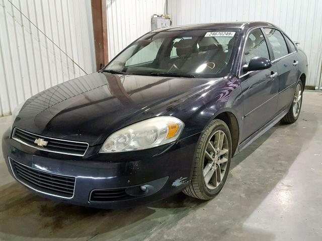 2G1WC5EM5A1111653 - 2010 CHEVROLET IMPALA LTZ BLACK photo 2