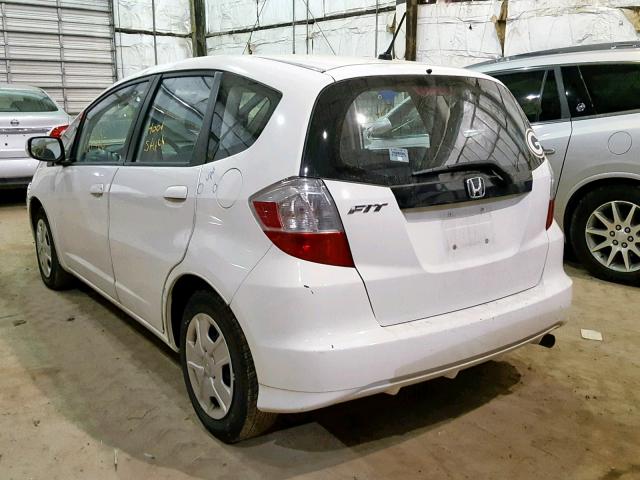 JHMGE8H35CC032151 - 2012 HONDA FIT WHITE photo 3