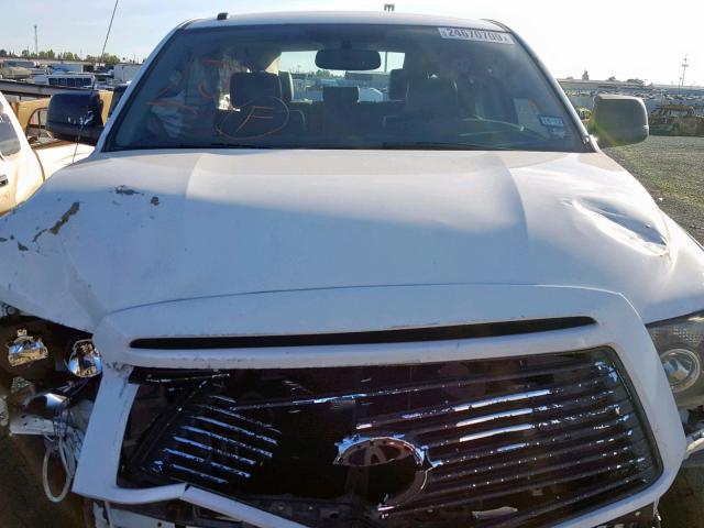 5TFHW5F14BX207418 - 2011 TOYOTA TUNDRA CRE WHITE photo 7