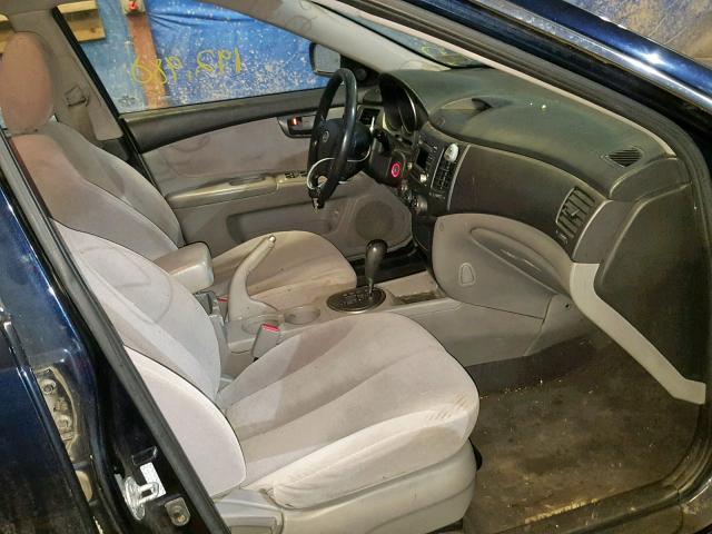 KNAGE228195356839 - 2009 KIA OPTIMA LX BLUE photo 5