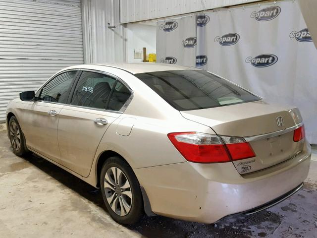 1HGCR2F31DA129995 - 2013 HONDA ACCORD LX GOLD photo 3