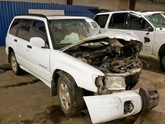 JF1SF65682H708935 - 2002 SUBARU FORESTER S WHITE photo 1