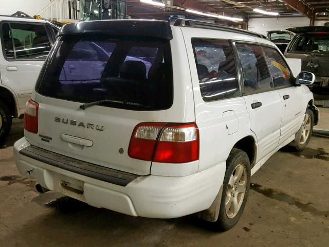 JF1SF65682H708935 - 2002 SUBARU FORESTER S WHITE photo 4