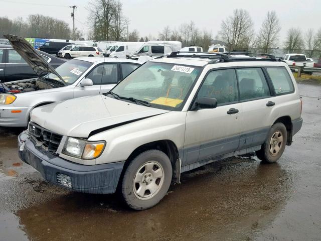 JF1SF6351YH731752 - 2000 SUBARU FORESTER L SILVER photo 2