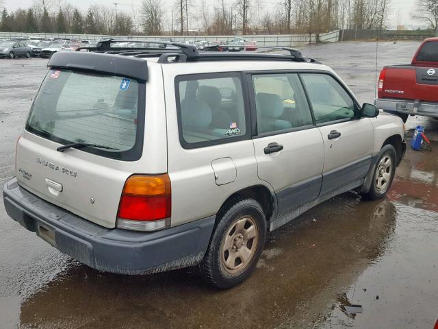 JF1SF6351YH731752 - 2000 SUBARU FORESTER L SILVER photo 4