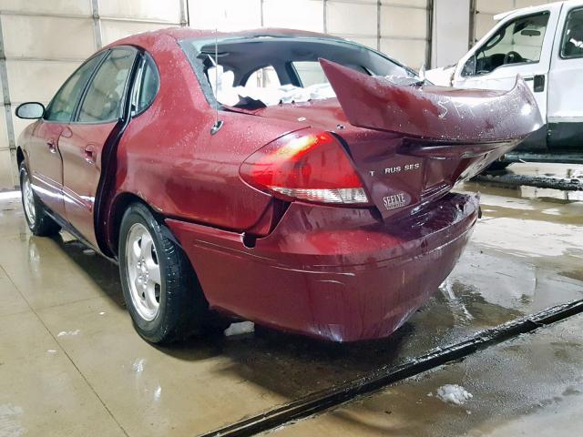 1FAFP55S94G175377 - 2004 FORD TAURUS SES MAROON photo 3