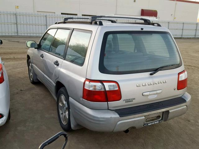 JF1SF65671H704101 - 2001 SUBARU FORESTER S SILVER photo 3